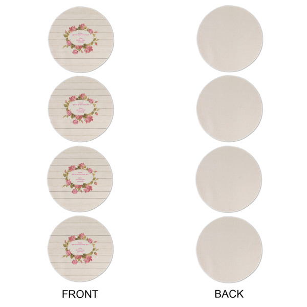 Custom Design - Round Linen Placemats - APPROVAL Set of 4 (single sided)