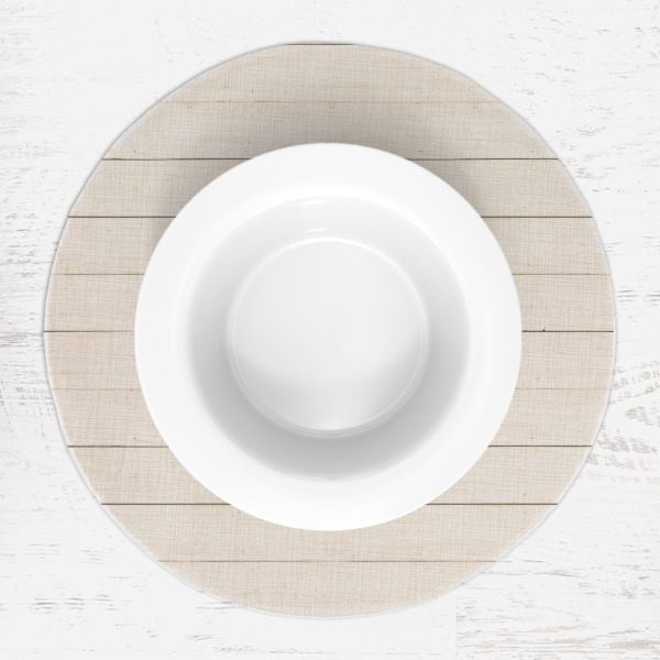 Custom Design - Round Linen Placemats - LIFESTYLE (single)