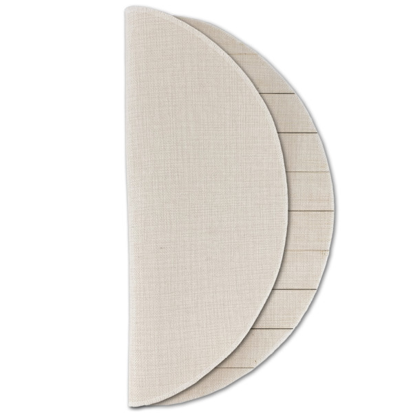 Custom Design - Round Linen Placemats - HALF FOLDED (single sided)