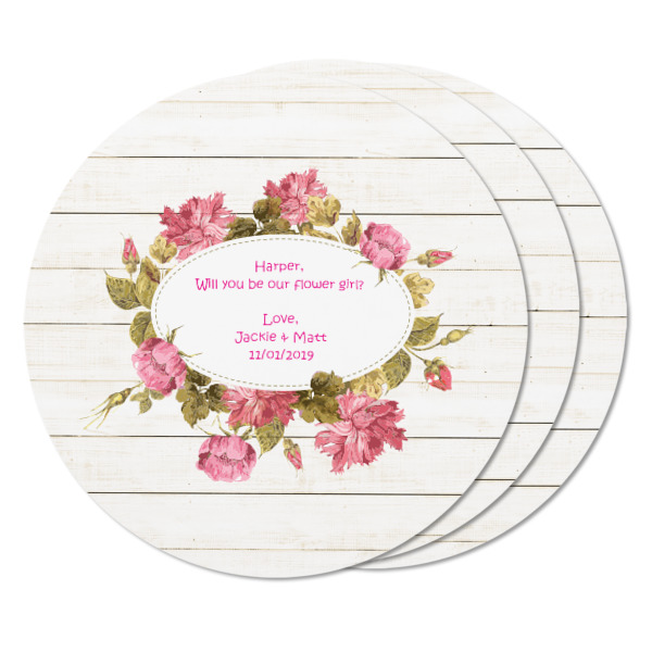 Custom Design - Round Fridge Magnet - THREE