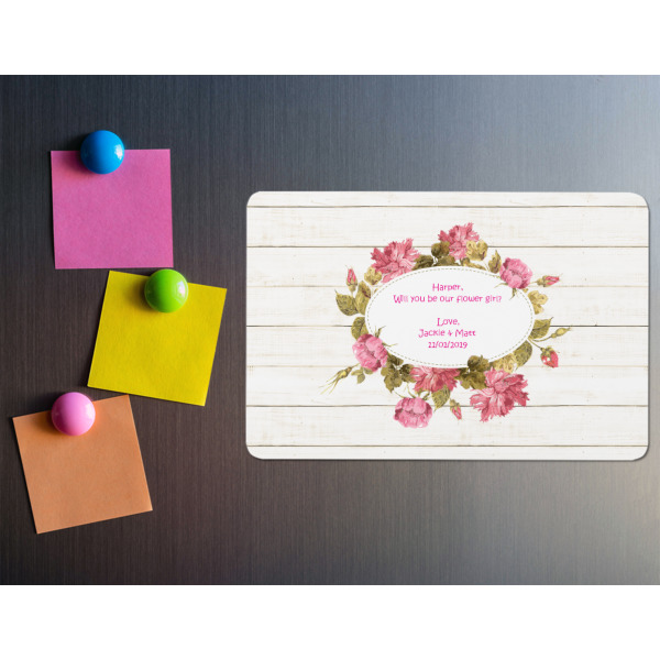 Custom Design - Rectangular Fridge Magnet - LIFESTYLE