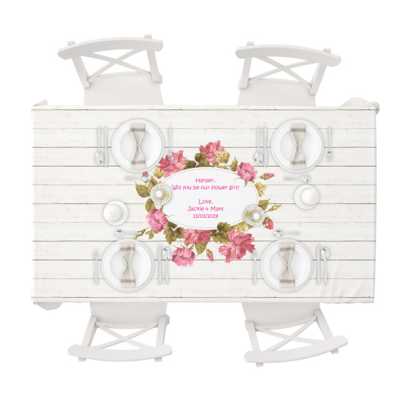 Custom Design - Tablecloths (58"x102") - TOP VIEW (with plates)