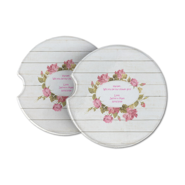 Custom Farm House Sandstone Car Coasters (Personalized)