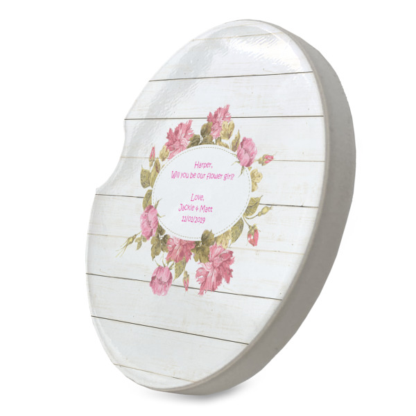 Custom Design - Sandstone Car Coaster - Standing Angle