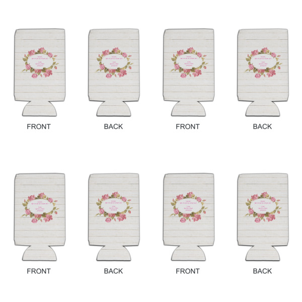 Custom Design - Can Cooler - 16oz - Set of 4 - Front & Back