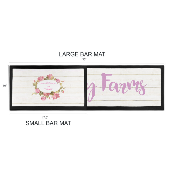 Custom Design - Bar Mats - Sizing Chart