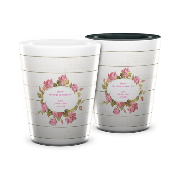 Custom Farm House Ceramic Shot Glass - 1.5 oz (Personalized)