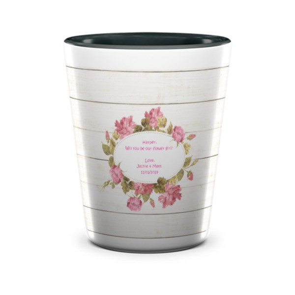 Custom Design - Ceramic Shot Glass - Two Tone - Front