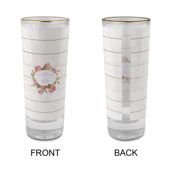 Custom Design - Glass Shot Glass - 2oz - Single - Front & Back