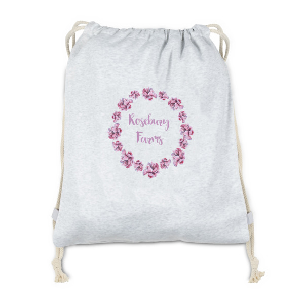 Custom Farm House Drawstring Backpack - Sweatshirt Fleece (Personalized)