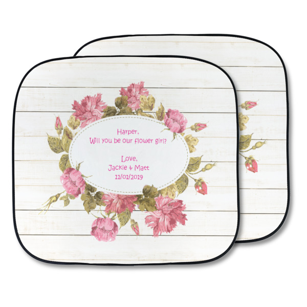 Custom Farm House Car Sun Shade - Two Piece (Personalized)