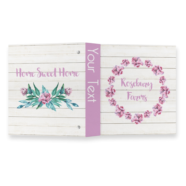 Custom Design - 3 Ring Binders - Full Wrap - 1" - Open Outside