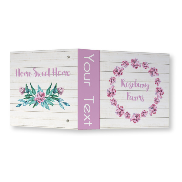 Custom Design - 3 Ring Binders - Full Wrap - 3" - Open Outside