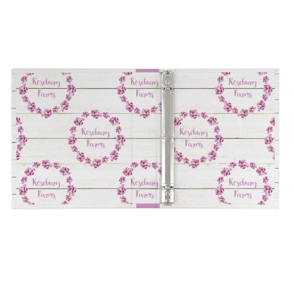 Custom Design - 3 Ring Binders - Full Wrap - 1" - Open Inside