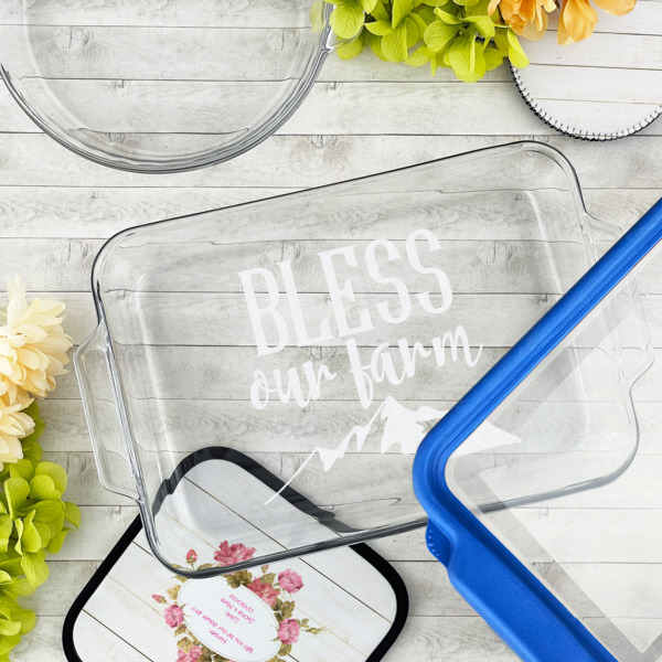 Custom Design - Glass Baking Dish - 13"x9" - Lifestyle