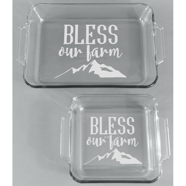 Custom Design - Glass Baking Dish Set - Front