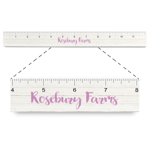 Custom Farm House Plastic Ruler - 12" (Personalized)