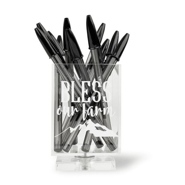 Custom Design - Acrylic Pencil Holder - FRONT