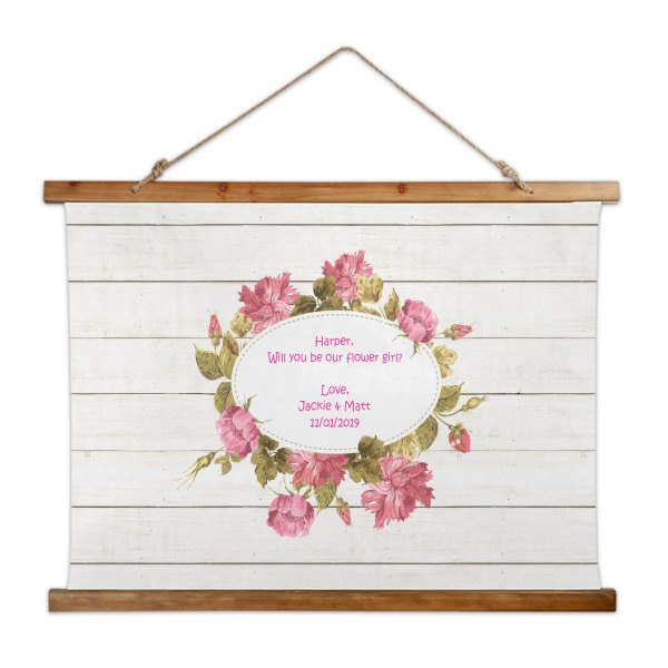 Custom Farm House Wall Hanging Tapestry - Wide (Personalized)