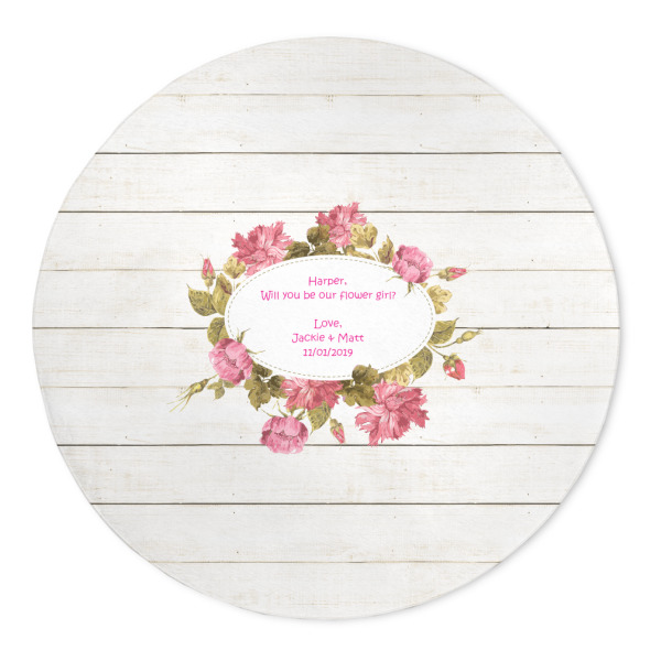 Custom Farm House 5' Round Indoor Area Rug (Personalized)