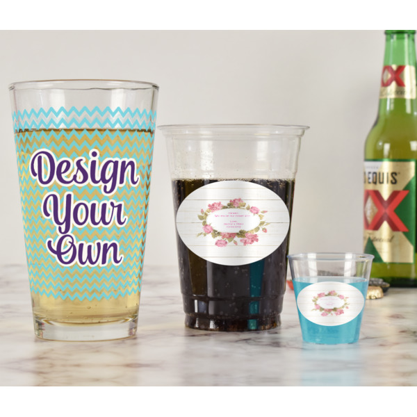 Custom Design - Pint Glass - Full Fill w Transparency - In Context
