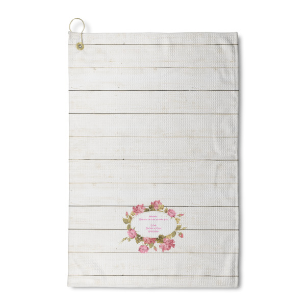 Custom Farm House Waffle Weave Golf Towel (Personalized)