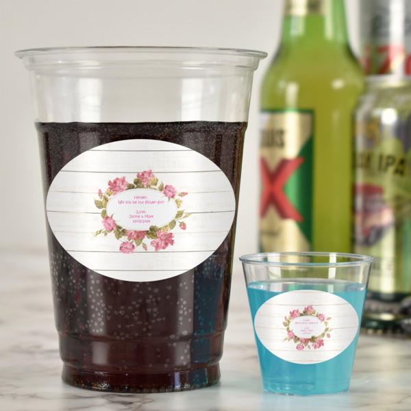 Custom Design - Plastic Shot Glasses - In Context