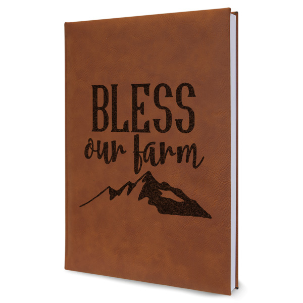 Custom Design Your Own Leatherette Journal - Large - Single-Sided