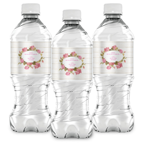 Custom Design - Water Bottle Labels - Front View