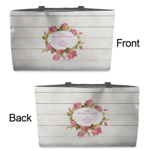 Custom Design - Tote w/Black Handles - Front & Back Views