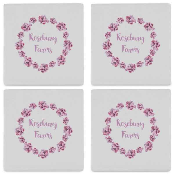 Custom Design - Set of 4 Stone Coasters - See All 4 View