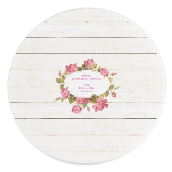 Custom Farm House Round Stone Trivet (Personalized)