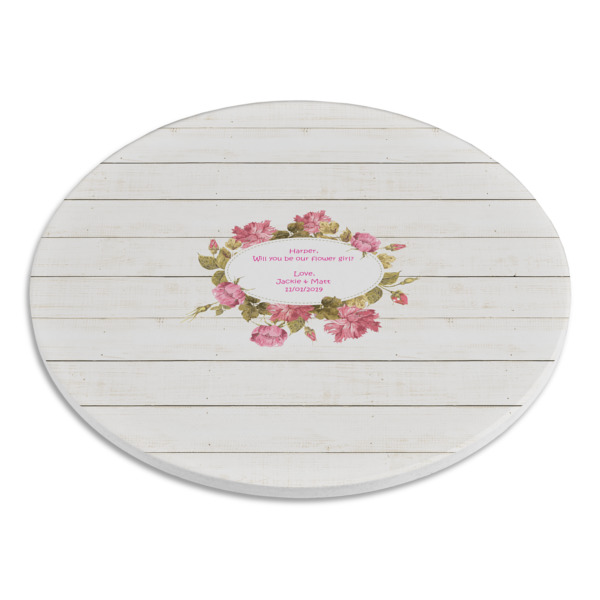 Custom Design - Round Stone Trivet - Angle View