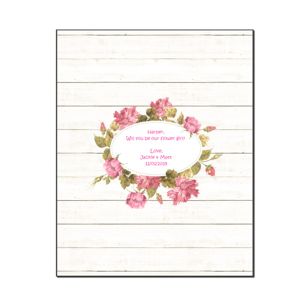 Custom Farm House Wood Print - 16x20 (Personalized)