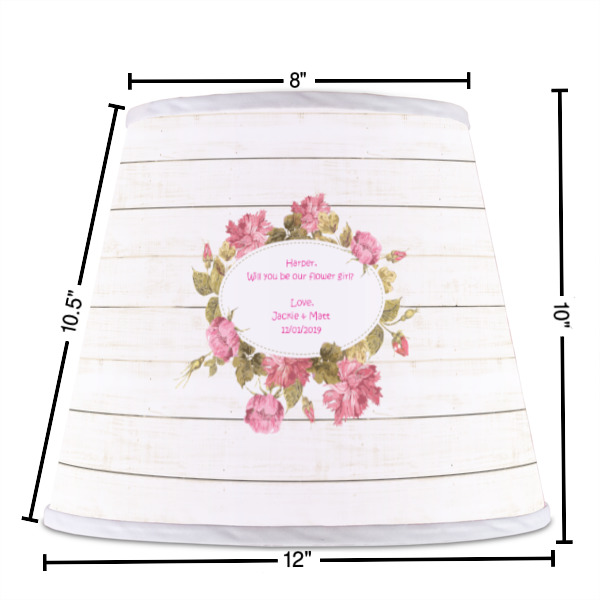 Custom Design - Poly Film Empire Lampshade - Dimensions