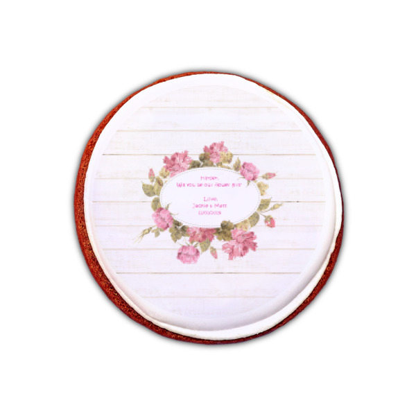Custom Design - Printed Icing Circle - XSmall - On Cookie