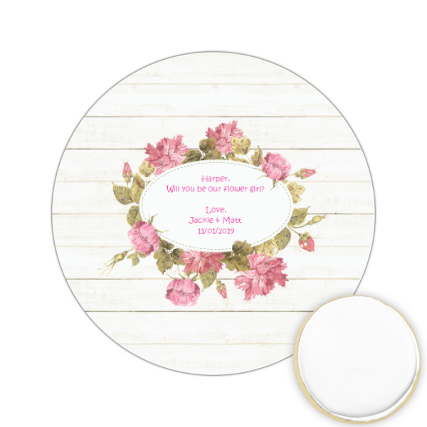 Custom Farm House Printed Cookie Topper - 2.15" (Personalized)