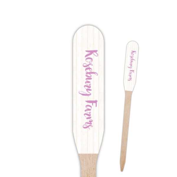 Custom Farm House Paddle Wooden Food Picks (Personalized)