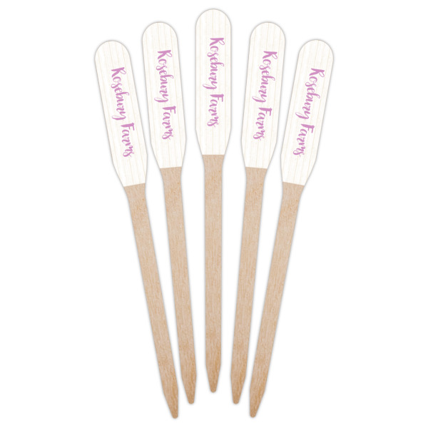 Custom Design - Wooden Food Pick - Paddle - Fan View