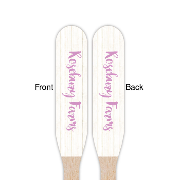 Custom Design - Wooden Food Pick - Paddle - Double Sided - Front & Back