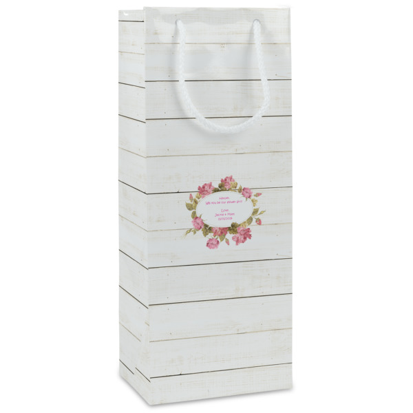 Custom Farm House Wine Gift Bags - Matte (Personalized)