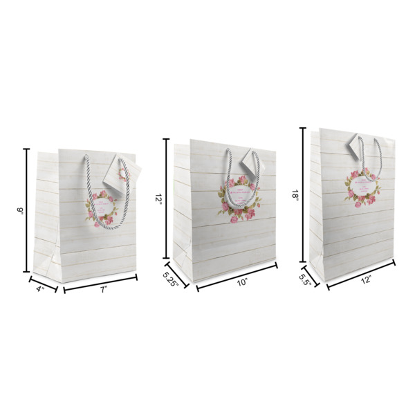 Custom Design - Gift Bags - All Sizes - Dimensions