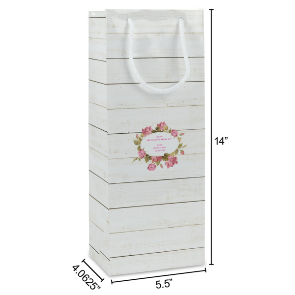 Custom Design - Wine Gift Bag - Dimensions