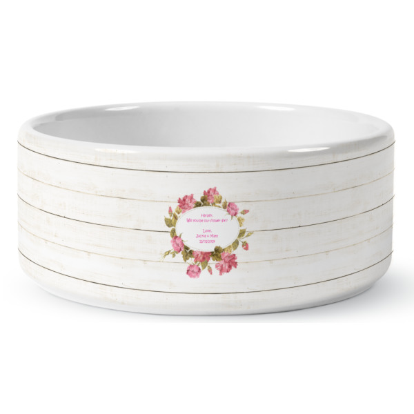 Custom Design - Ceramic Dog Bowl - Medium - Front