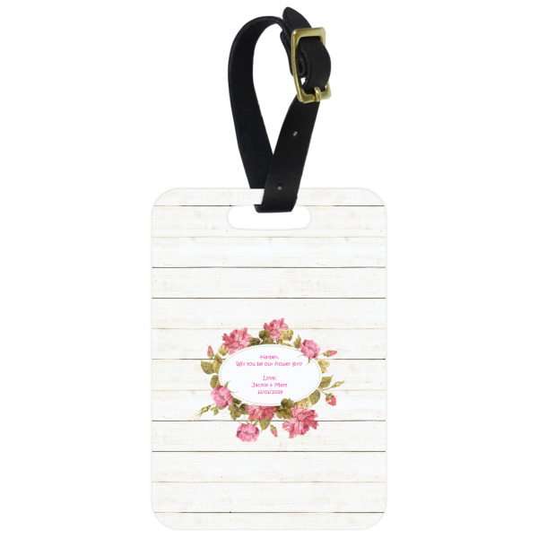 Custom Farm House Metal Luggage Tag w/ Name or Text