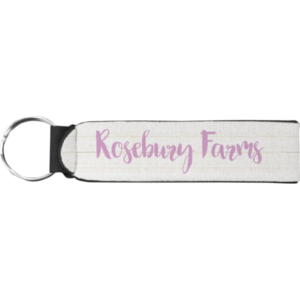 Custom Farm House Neoprene Keychain Fob (Personalized)