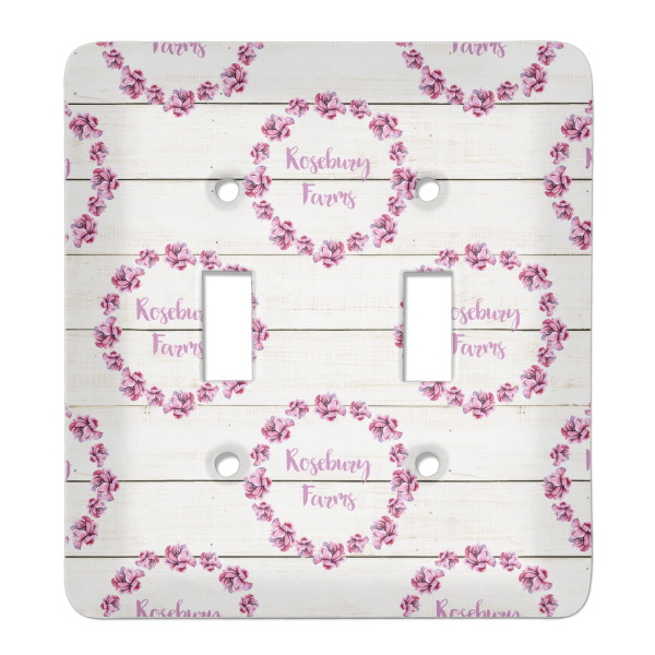 Custom Farm House Light Switch Cover (2 Toggle Plate) (Personalized)