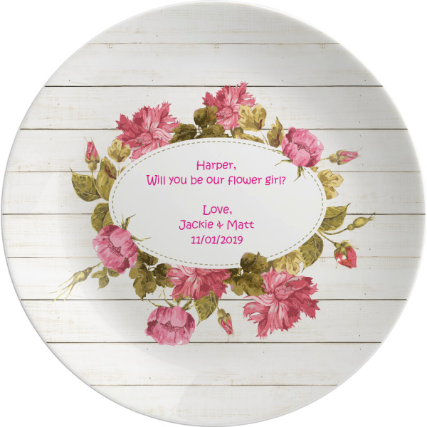 Custom Farm House Melamine Plate (Personalized)