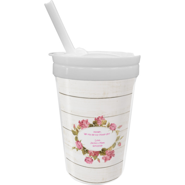 Custom Farm House Sippy Cup with Straw (Personalized)