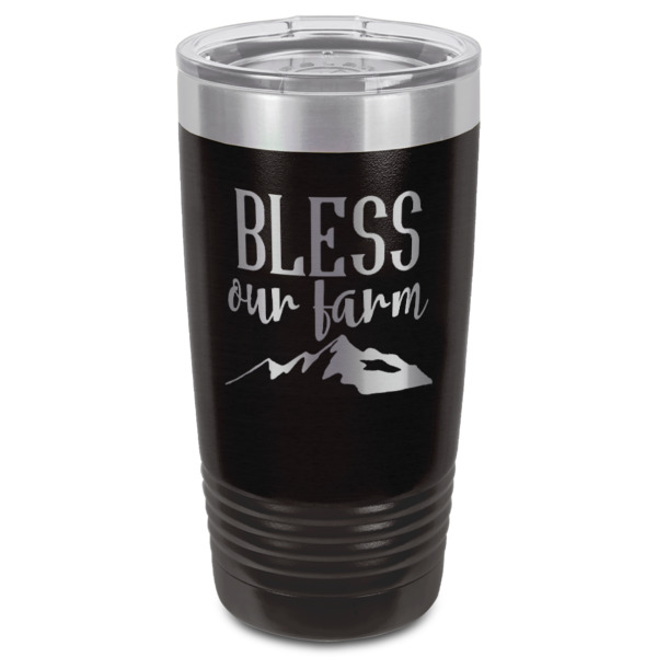 Custom Design - Black Polar Camel Tumbler - 20oz - Front